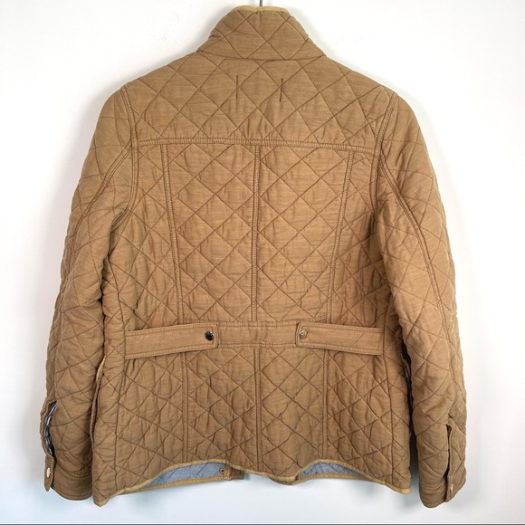 Johnston & Murphy tan quilted zip up jacket size medium - Picture 5 of 6